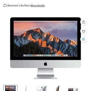 Apple iMac with Sleek Silver Design